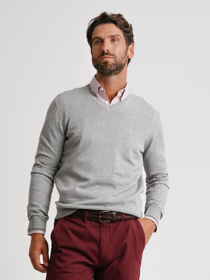 Pullover Fine Grey Cashmere