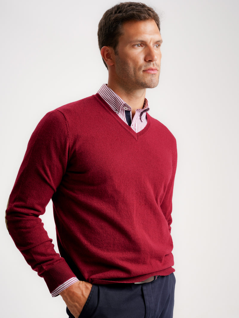 Burgundy Thick Wool Pullover