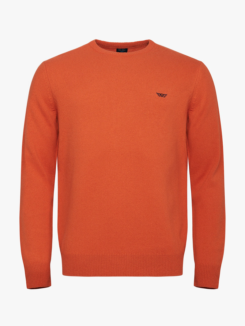 Orange Thick Wool Pullover