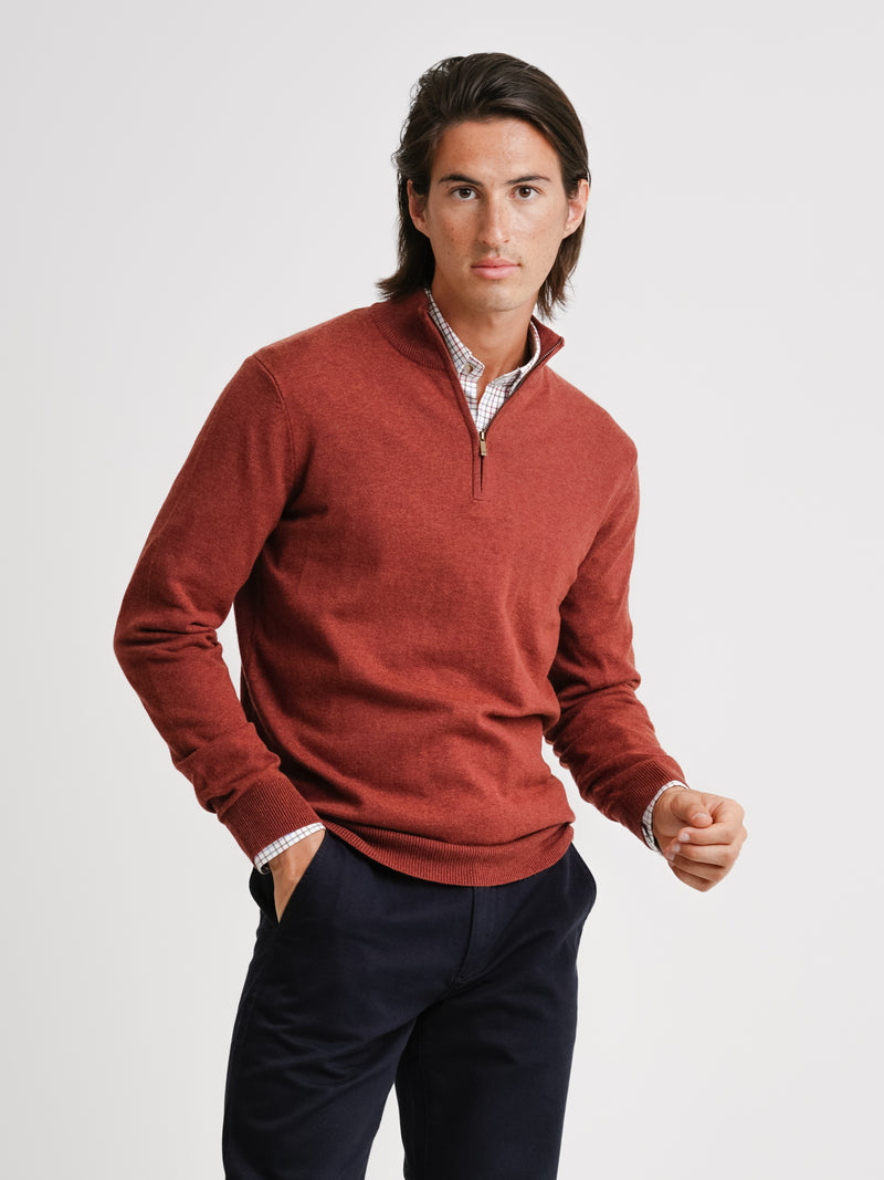 Pullover Merino Wool Fine Orange