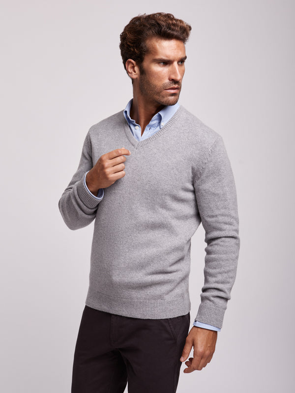 Pullover Regular Fit Cinzento