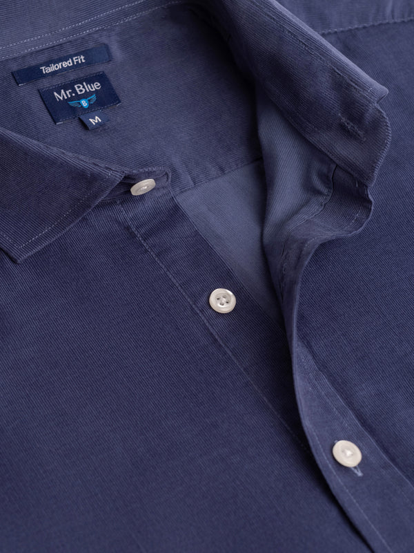 Tailored Fit Blue Long Sleeve Shirt