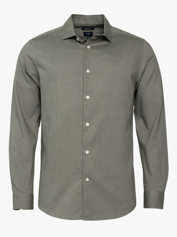 Tailored Fit Shirt Green Long Sleeve