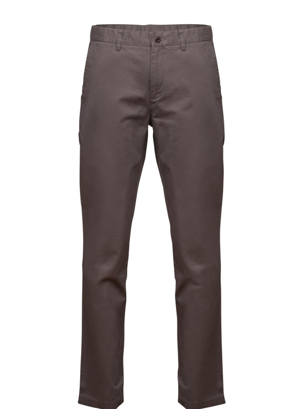 Pantalones de sarga chinos lisos