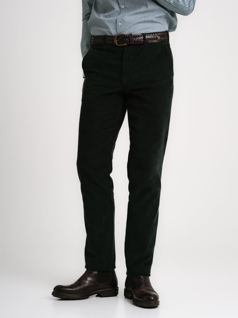 Bombazine Regular Fit Pantalón Verde