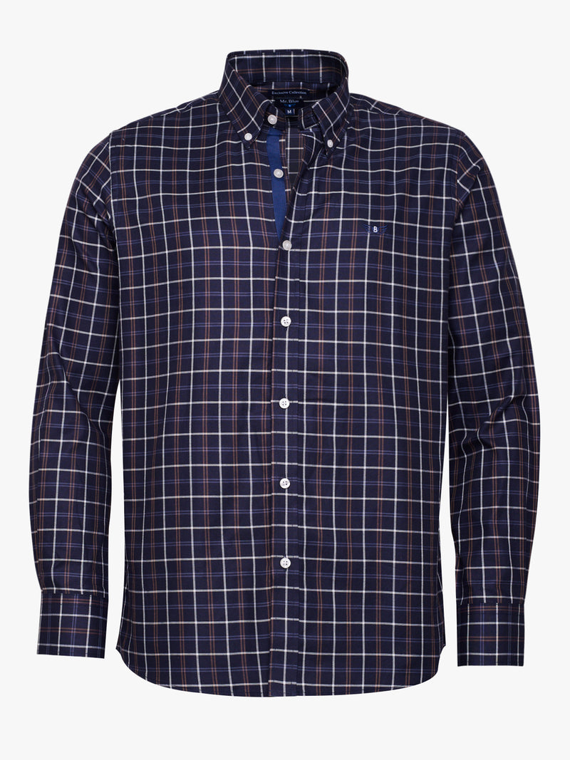 Twill Blue Regular Fit Shirt