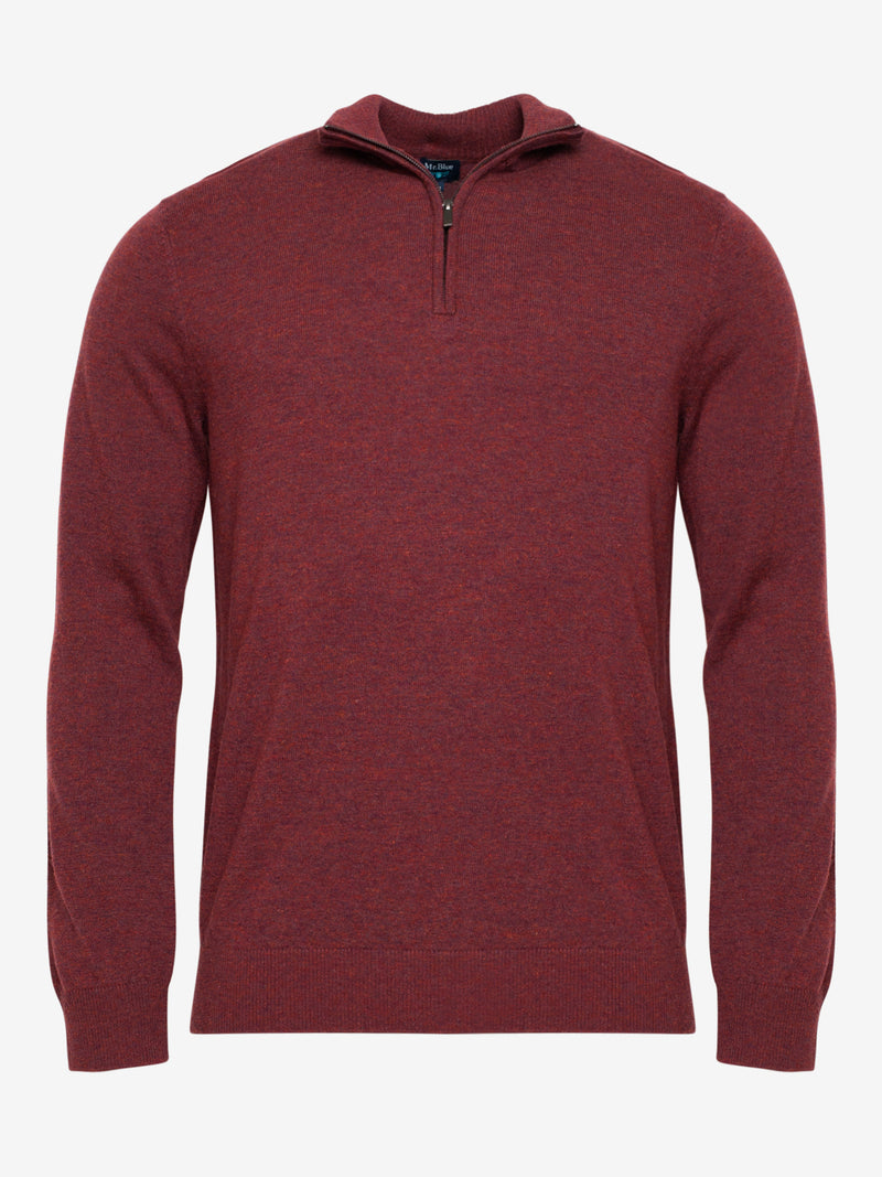 Pullover Regular Fit Burgundy Long Sleeve