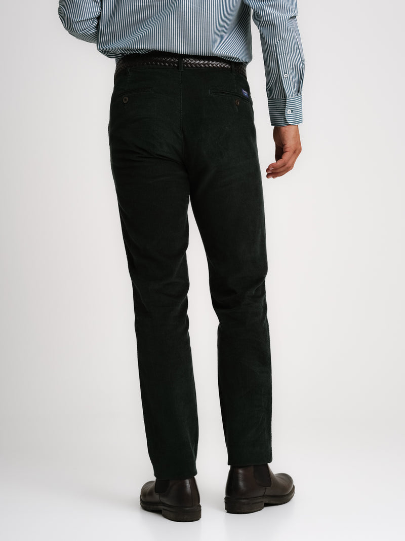 Bombazine Regular Fit Pantalón Verde