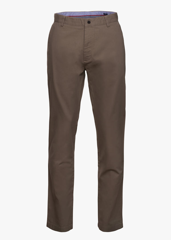 Pantalones de sarga Chino Tailored Fit planos