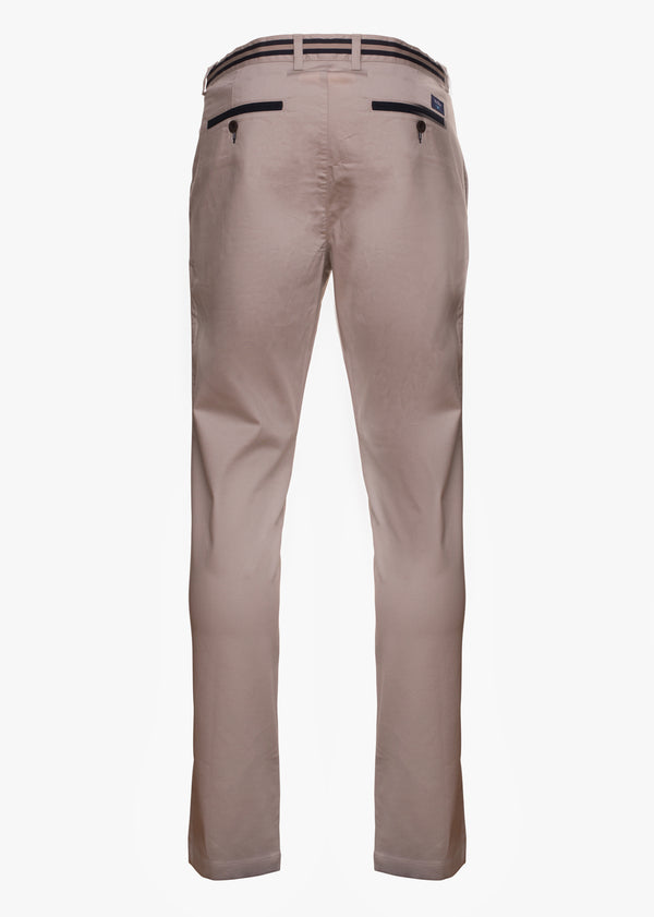 Pantalones de lona Chino plano Slim Fit con detalle