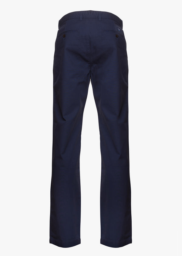 Flat Canvas Chino Pants Tailored Fit