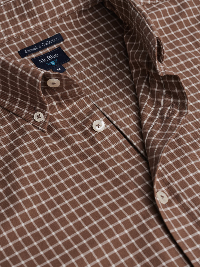 Camisa Regular Fit Vaiela Beige