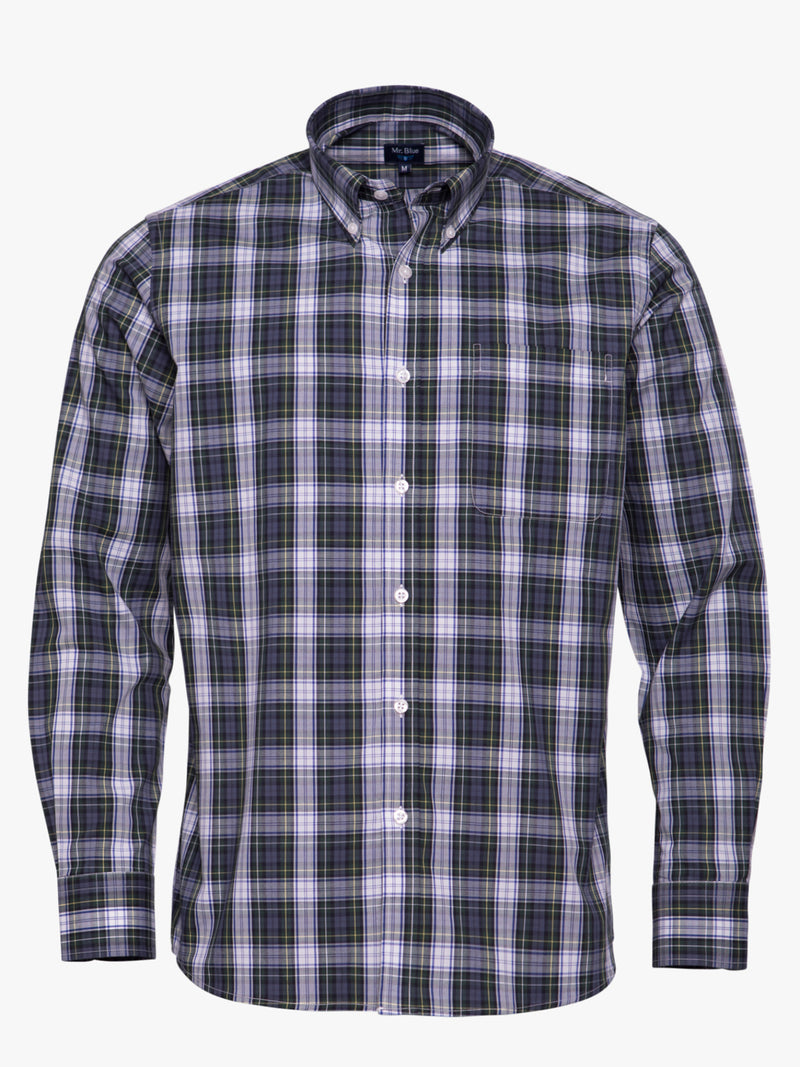 Regular Fit Blue Long Sleeve Shirt