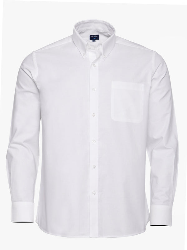 Camisa blanca Oxford Regular Fit