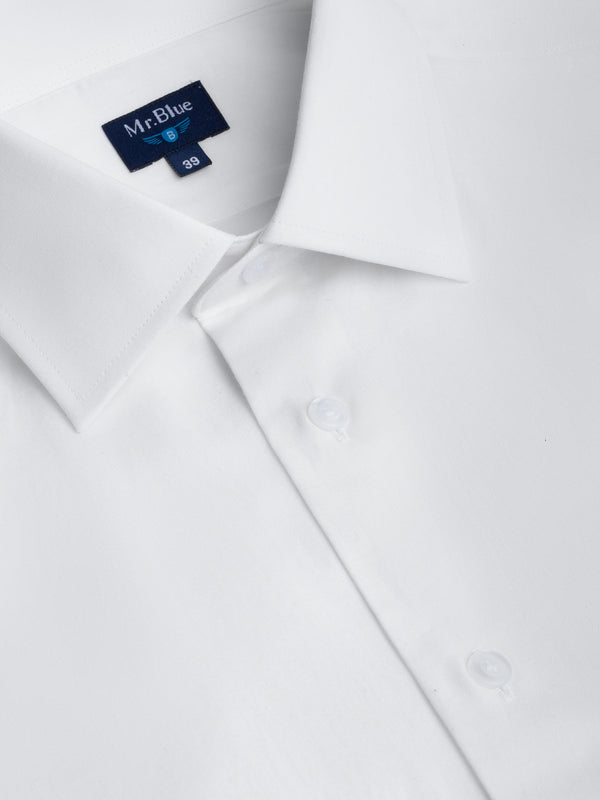 Camisa blanca Oxford de corte clásico