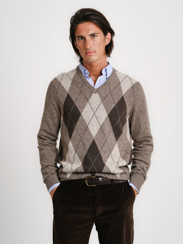 Beige Thick Wool Pullover