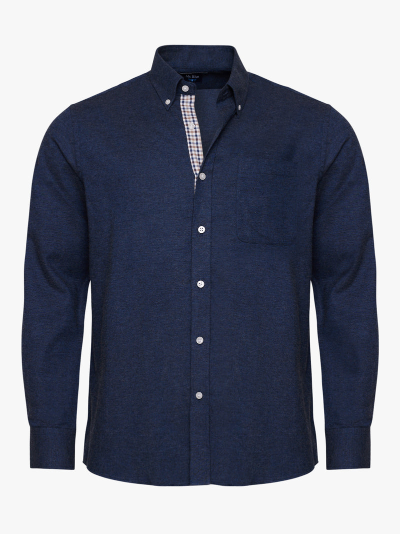 Twill Blue Regular Fit Shirt