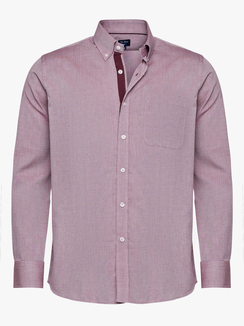 Camisa Oxford Regular Fit Burdeos