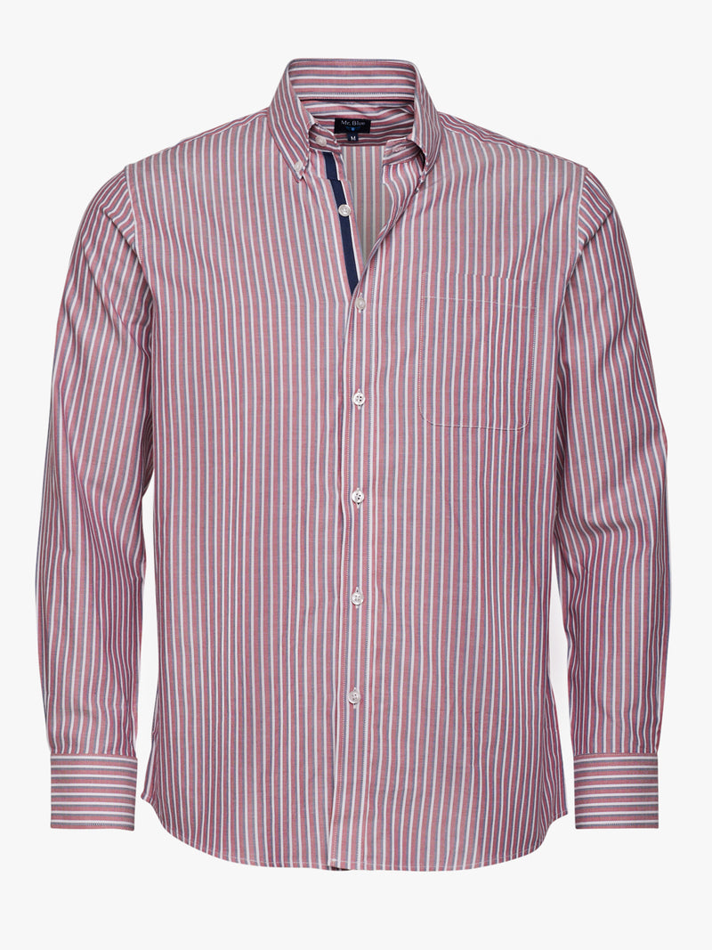 Camisa Regular Fit Oxford Vermelha