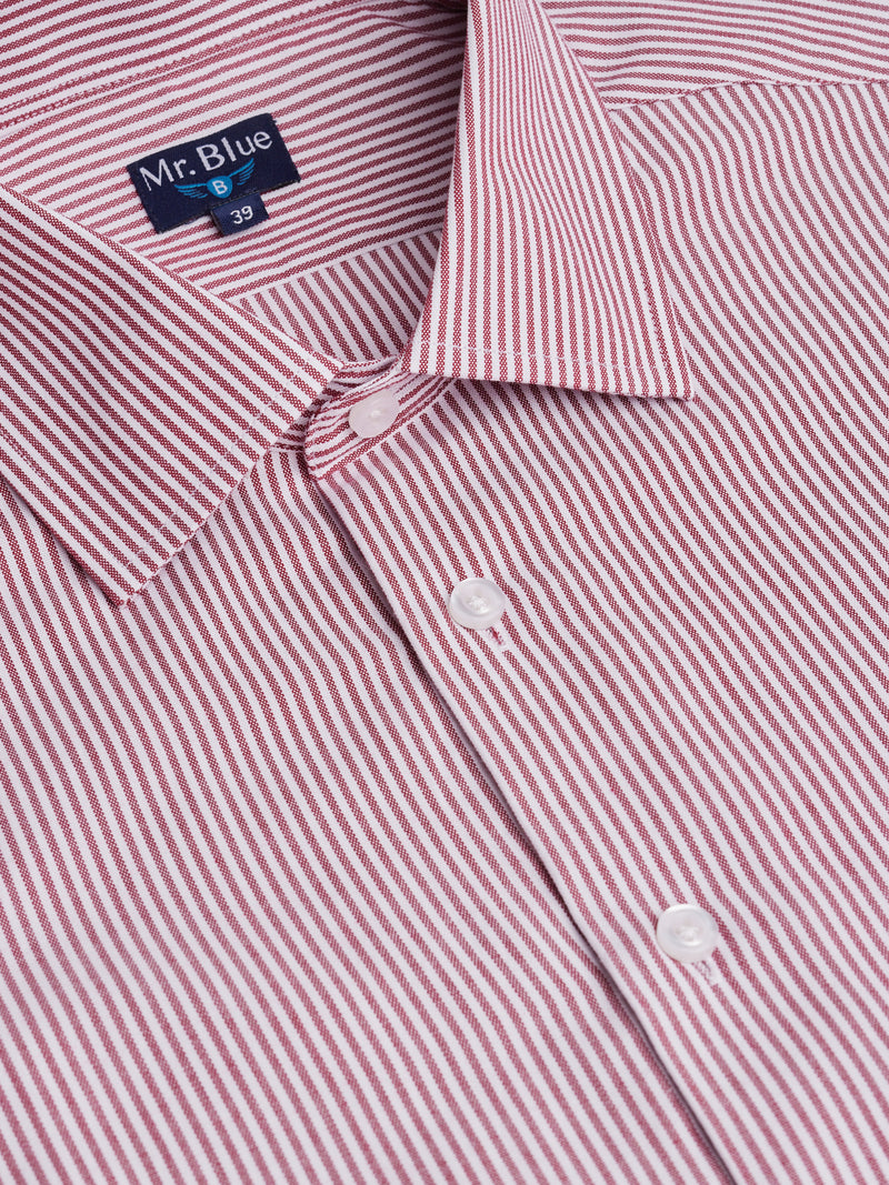 Camisa Classic Fit Oxford Roja