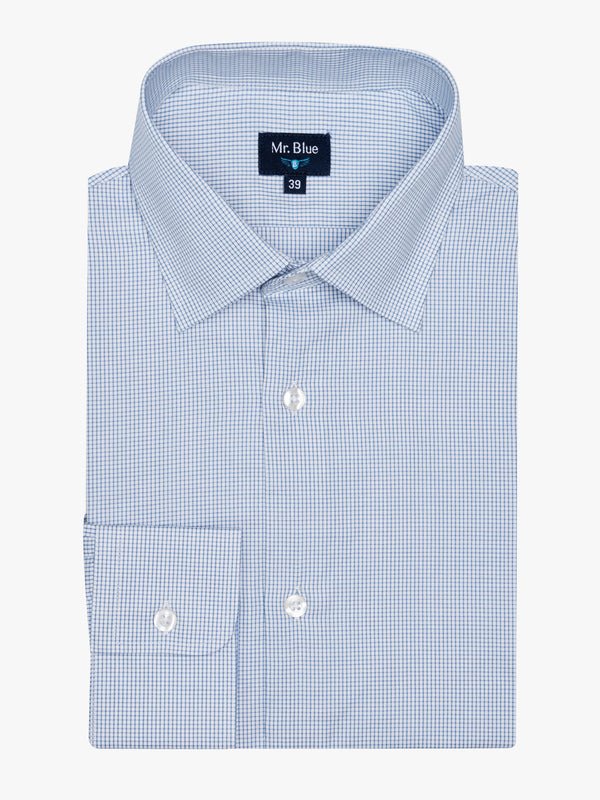 Camisa Classic Fit Oxford Azul