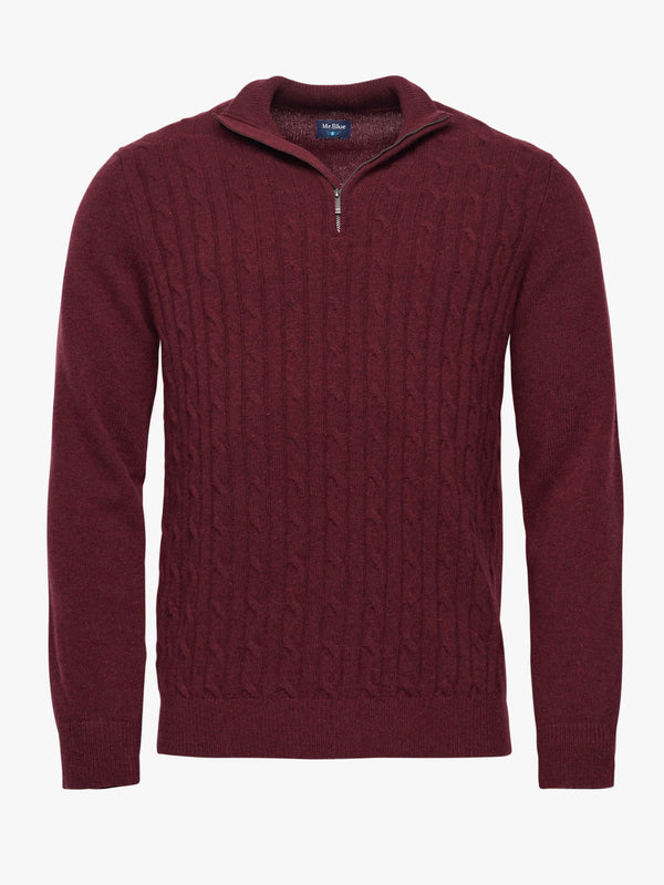 Red Thick Wool Pullover