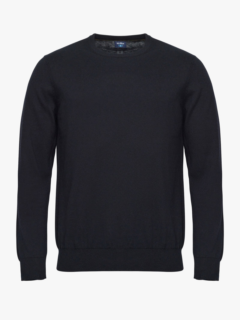 Blue Thin Cashmere Pullover