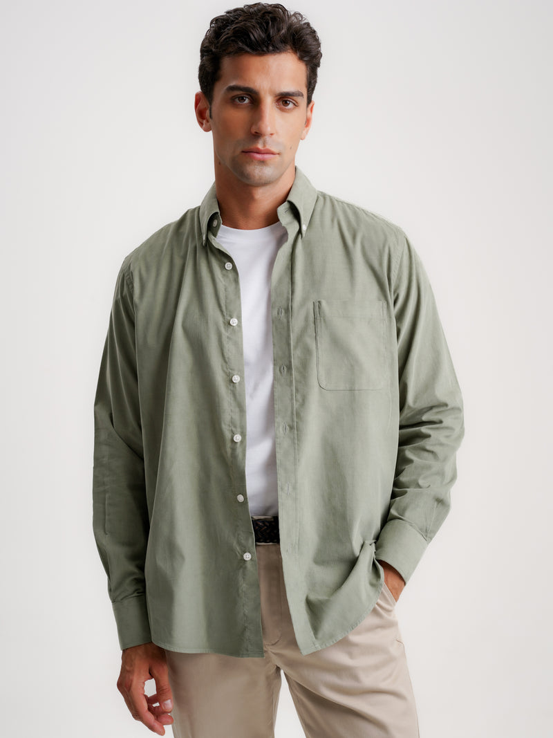 Camisa Regular Fit Bombazine Verde