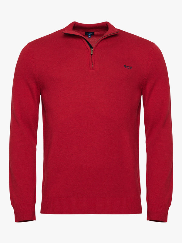 Red Thick Wool Pullover