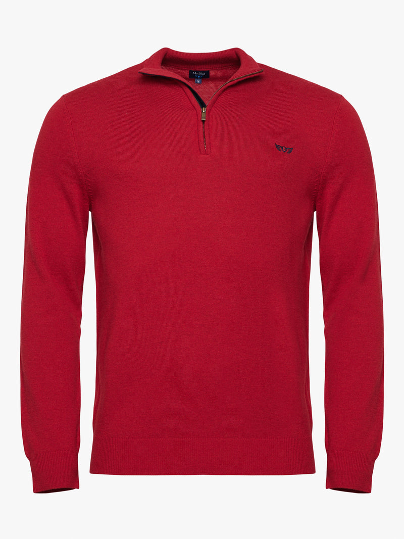 Red Thick Wool Pullover