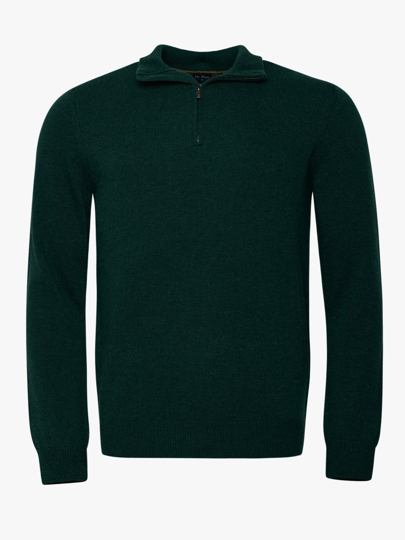 Pullover Thick Green Wool