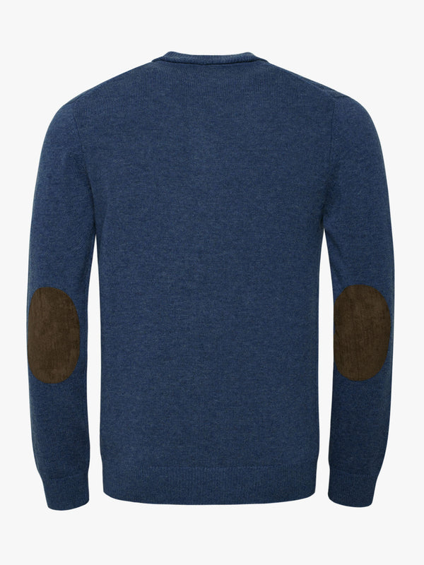 Jersey de lana gruesa azul