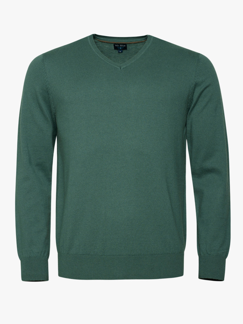 Pullover Merino Wool Fine Green