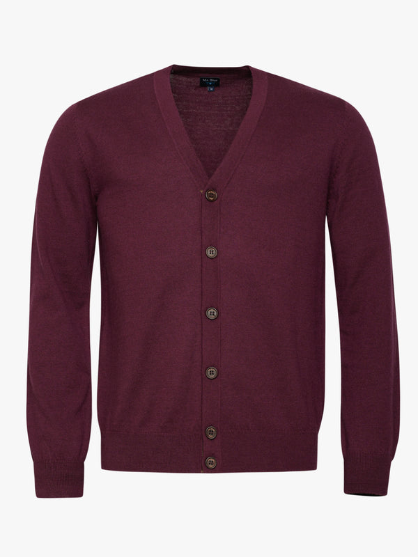 Pullover Merino Wool Fine Bordeaux