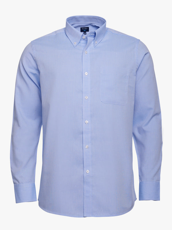 Camisa Regular Fit Oxford Azul Mr. Blue