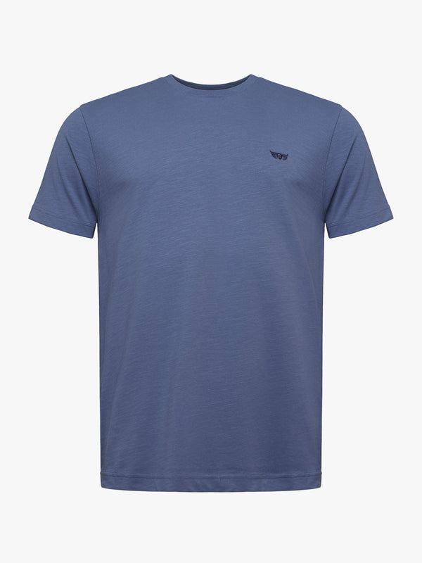 T-Shirt 100% Algodão Azul Mr. Blue