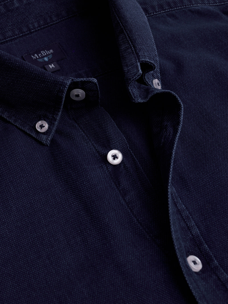 Camisa Regular Fit Denim Azul Mr. Blue