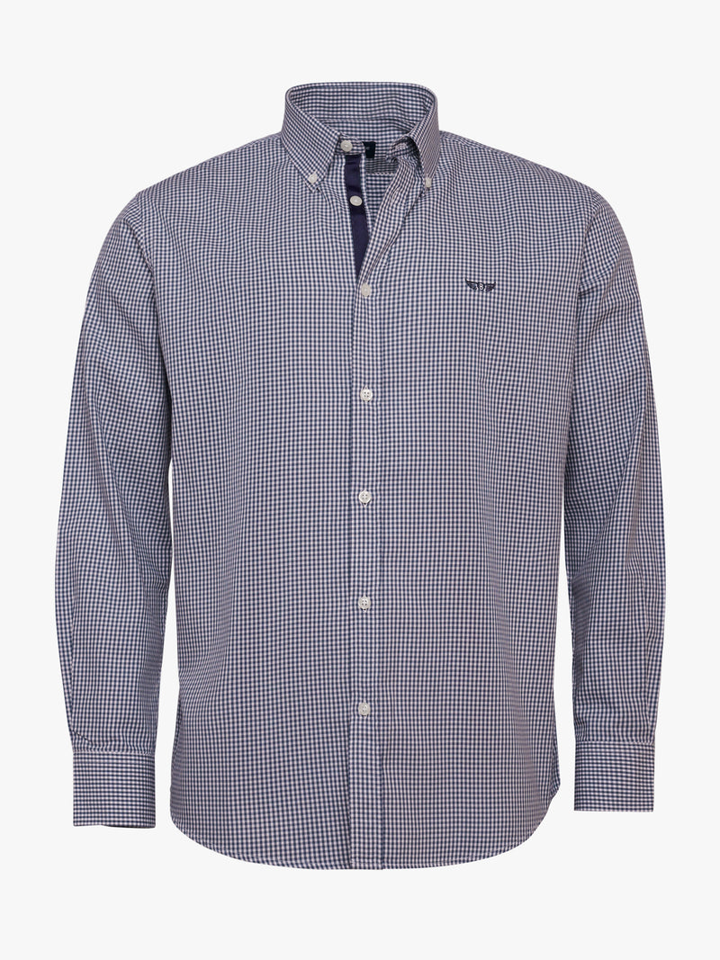 Camisa Regular Fit Twill Azul Mr. Blue