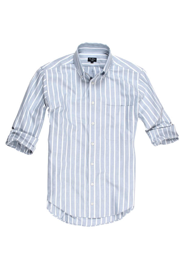 Camisa Regular Fit Azul Mr. Blue